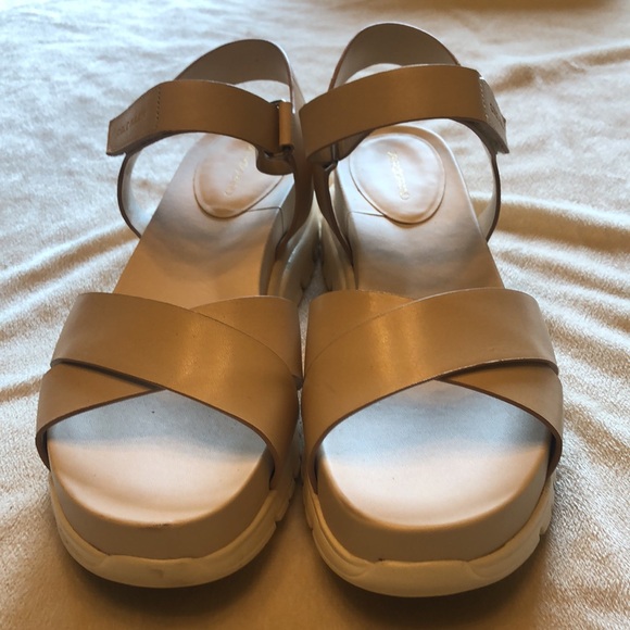 Cole Haan leather platform sandals - Picture 2 of 5